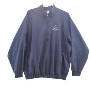 FootJoy Golf Pullover L Blue 1/2 Zip Windshirt Jacket